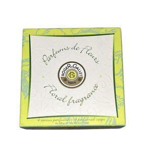 Roger & Gallet Floral Fragrance Soaps 4 Paris NIB